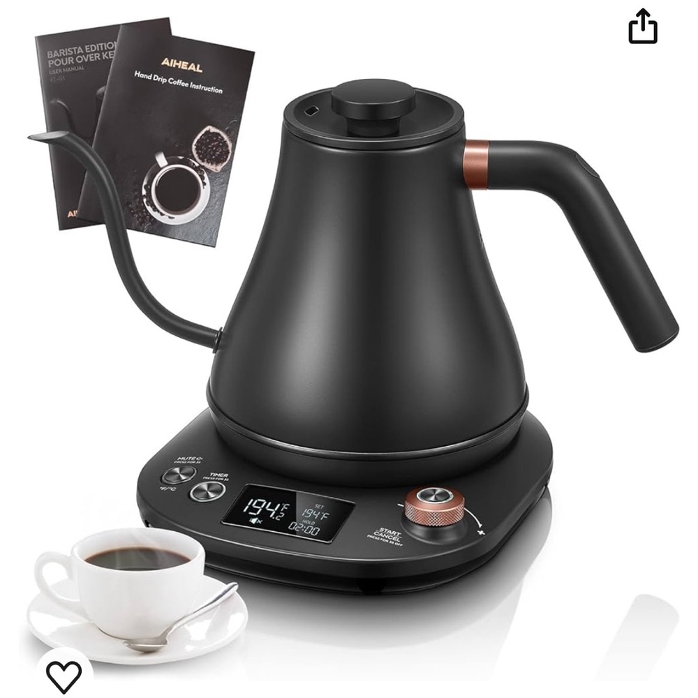 Gooseneck Pour Over Electric Kettle